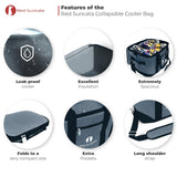 Grey/Black Collapsible 50 can Cooler Bag